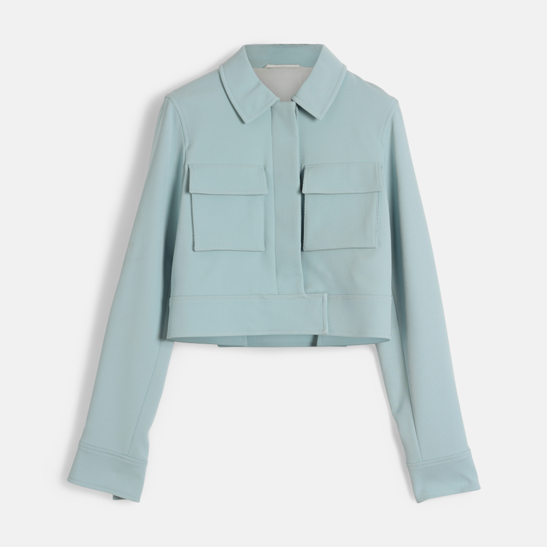 Super Flea Market+Hugo Boss+Blue utility jacket+Toni Garrn